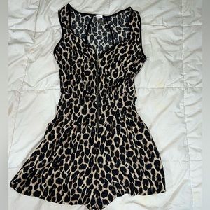 Animal print romper